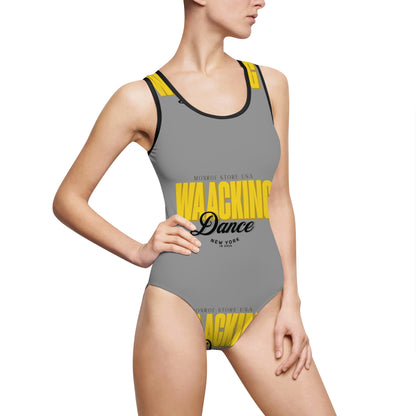 Swimsuit, Retro Dance Inspired One-Piece for Women, Waacking Body Training, Vintage Swimwear, Beach Dancewear, Retro Swimsuit for Women - Mi tienda