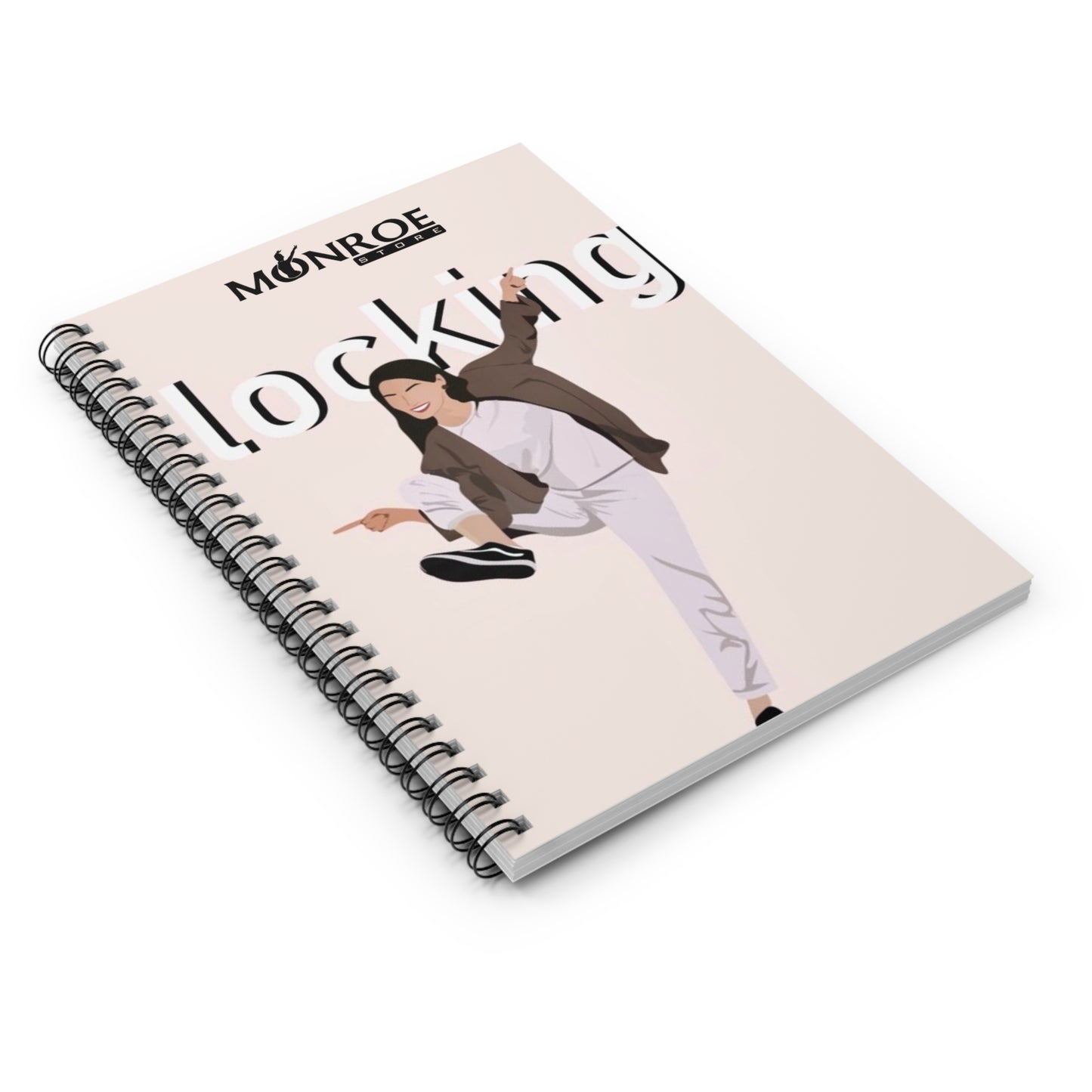 Spiral Notebook - Fun & Creative 'Locking' Design