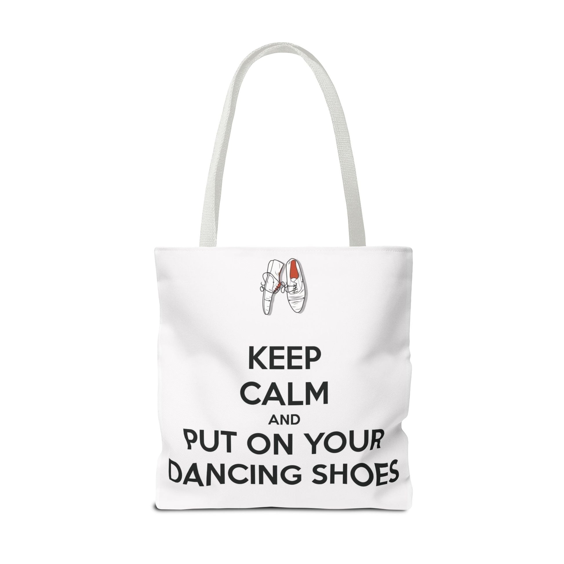 Dance Themed Tote Bag - Keep Calm and Put on Your Dancing Shoes - Perfect for Dancers & Dance Lovers - Mi tienda