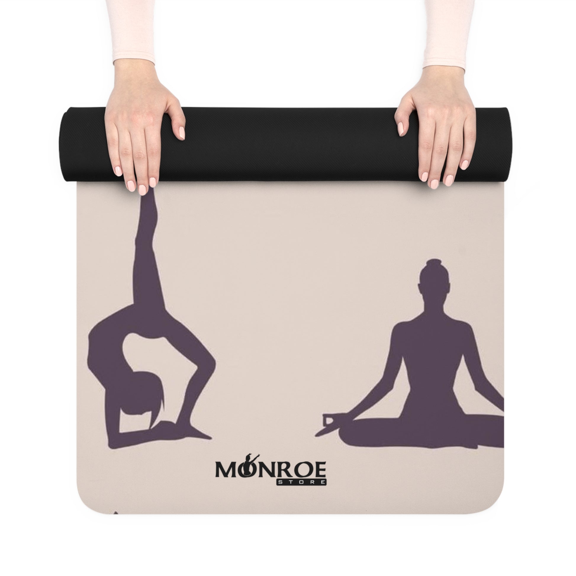 Non-Slip Rubber Yoga Mat with Silhouette Design - Ideal for Home Workouts & Yoga Enthusiasts - Mi tienda