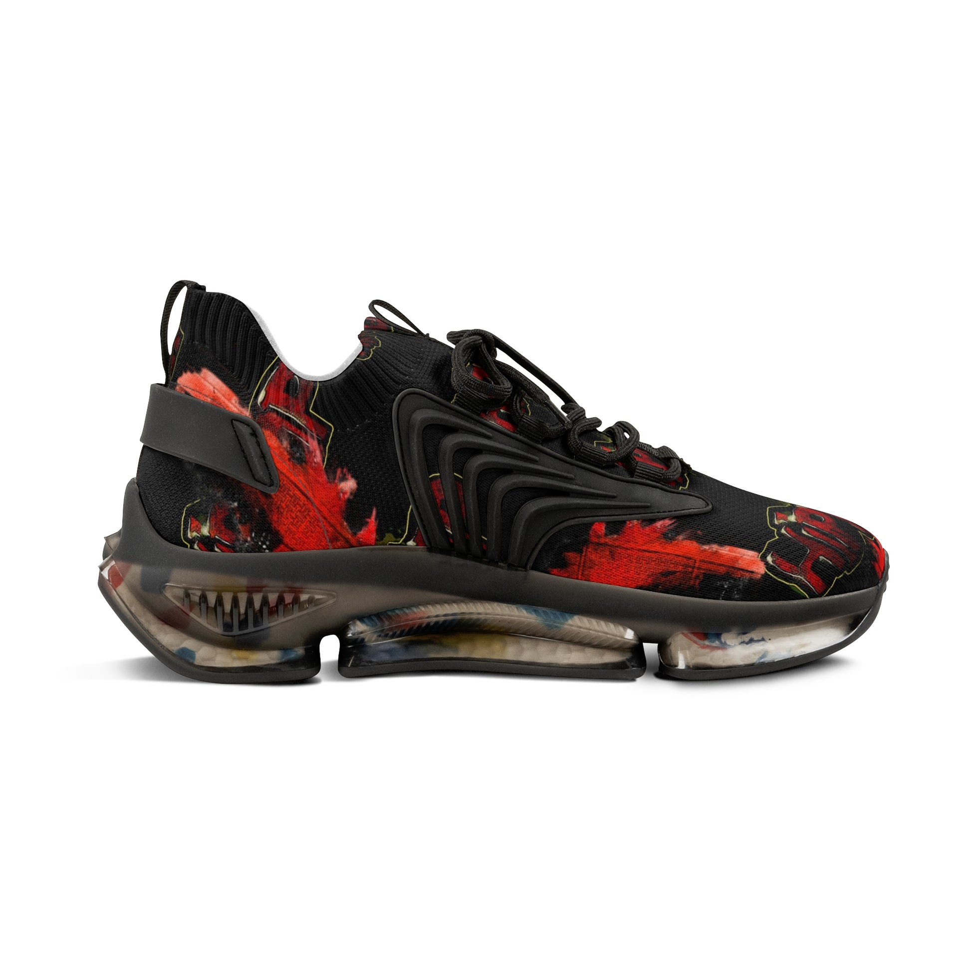 Colorful Men's Mesh Sneakers - Bold Dance Graphic - Mi tienda