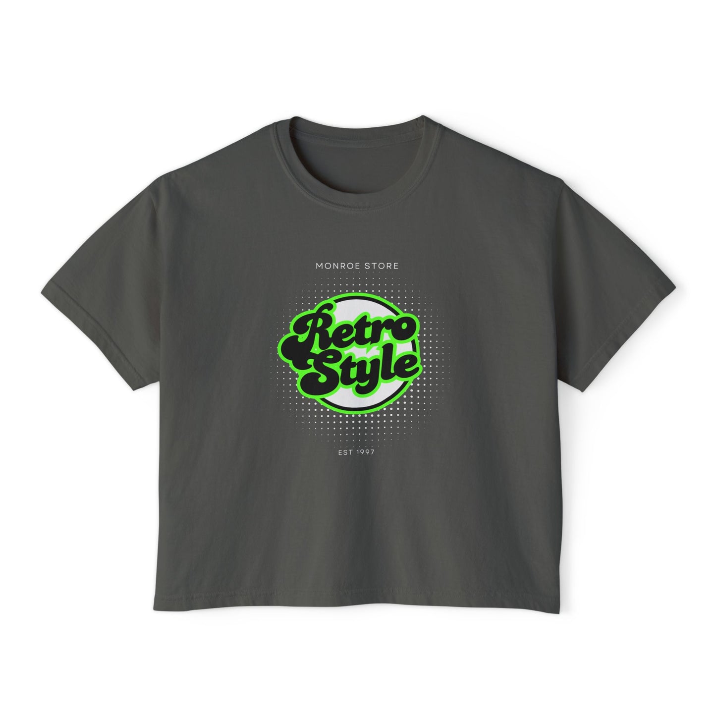 Retro Style Boxy Tee, Vintage Graphic Top, Festival Outfit, Gift for Her, Disco Dance Shirt, Women's Graphic Tee,