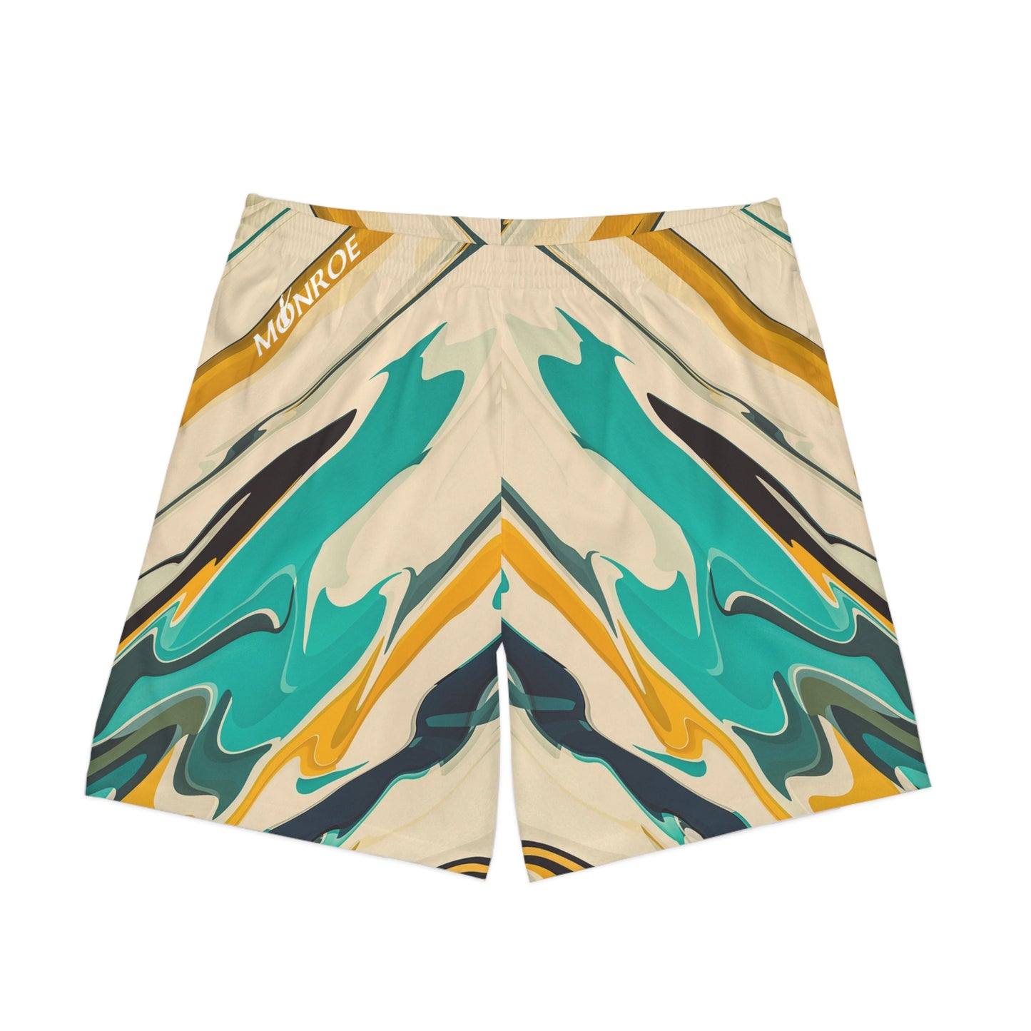 Men's Vibrant Waves Beach Shorts, Perfect for Summer, Beach Days, Tropical Vacations, Swimming, Pool Parties, Casual Wear