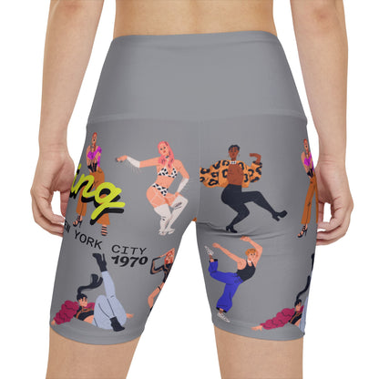 Stylish Women's Workout Shorts - Funky Dance Vibe, Activewear for Fitness, Gym, Dance Classes, Summer, Festivals, Casual Wear