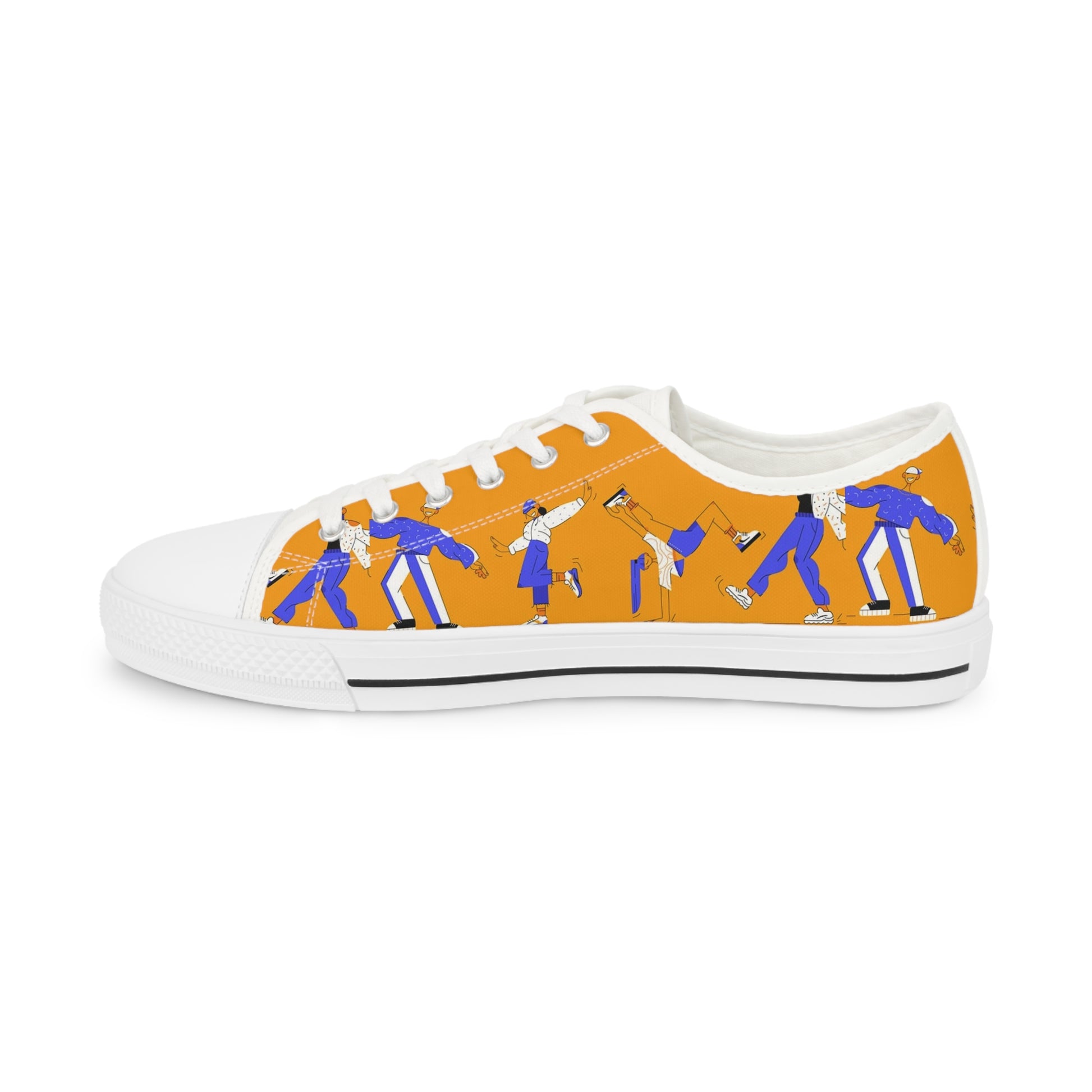 Vibrant Men's Low Top Sneakers with Artistic Design - Mi tienda