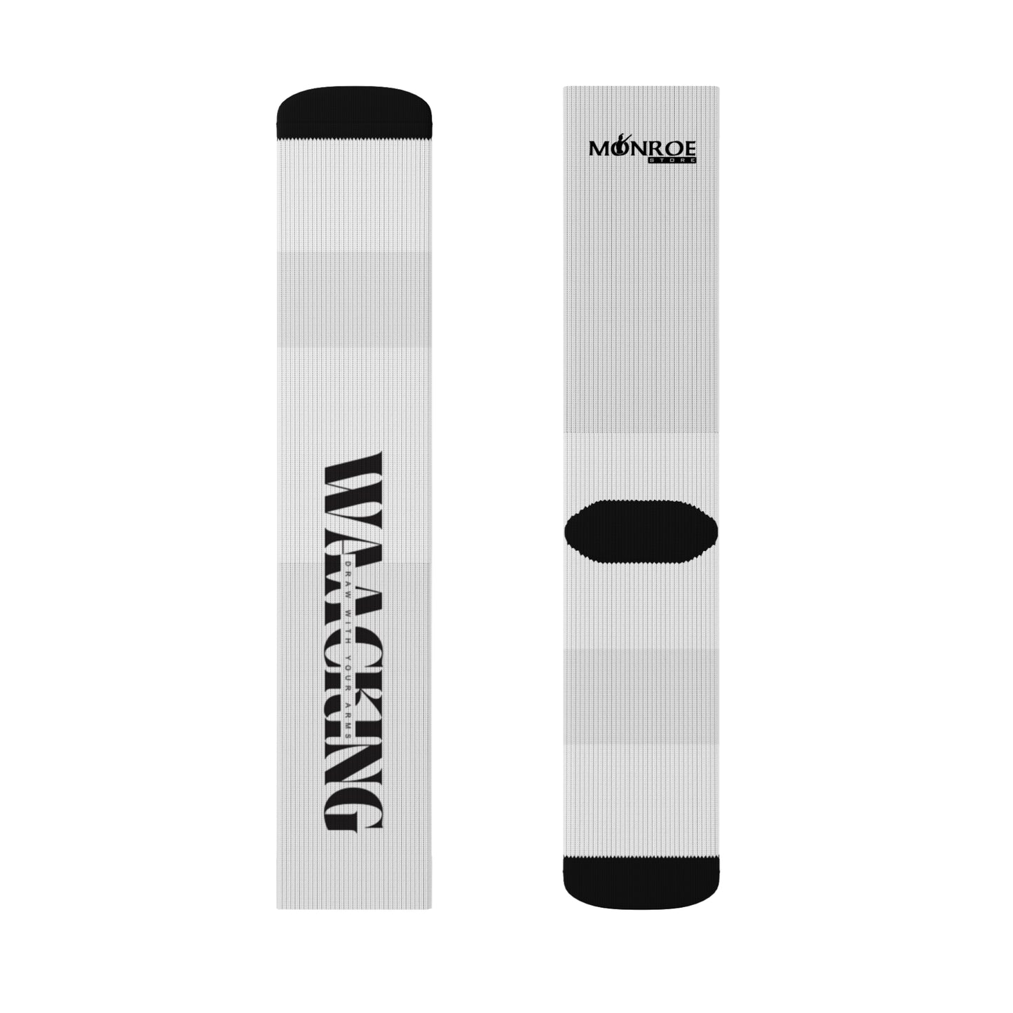 Motivational Sublimation Socks Waacking design - Fitness & Everyday Wear - Mi tienda