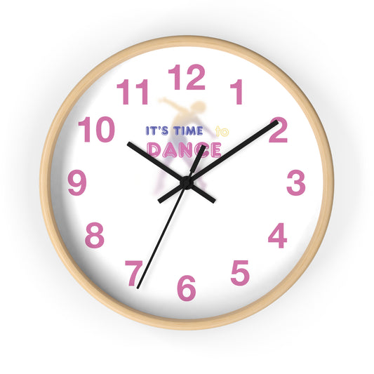 Colorful Clock Wall Clock, Dance Time Design, Vibrant Timepiece, Fun Wall Decor, Unique Home Clock, Gift for Dancers - Mi tienda