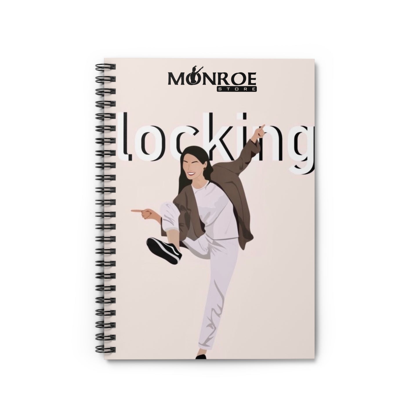 Spiral Notebook - Fun & Creative 'Locking' Design