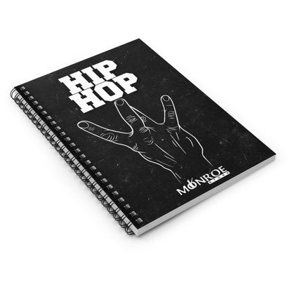 Hip Hop black Spiral Notebook - Perfect for Creatives & Musicians