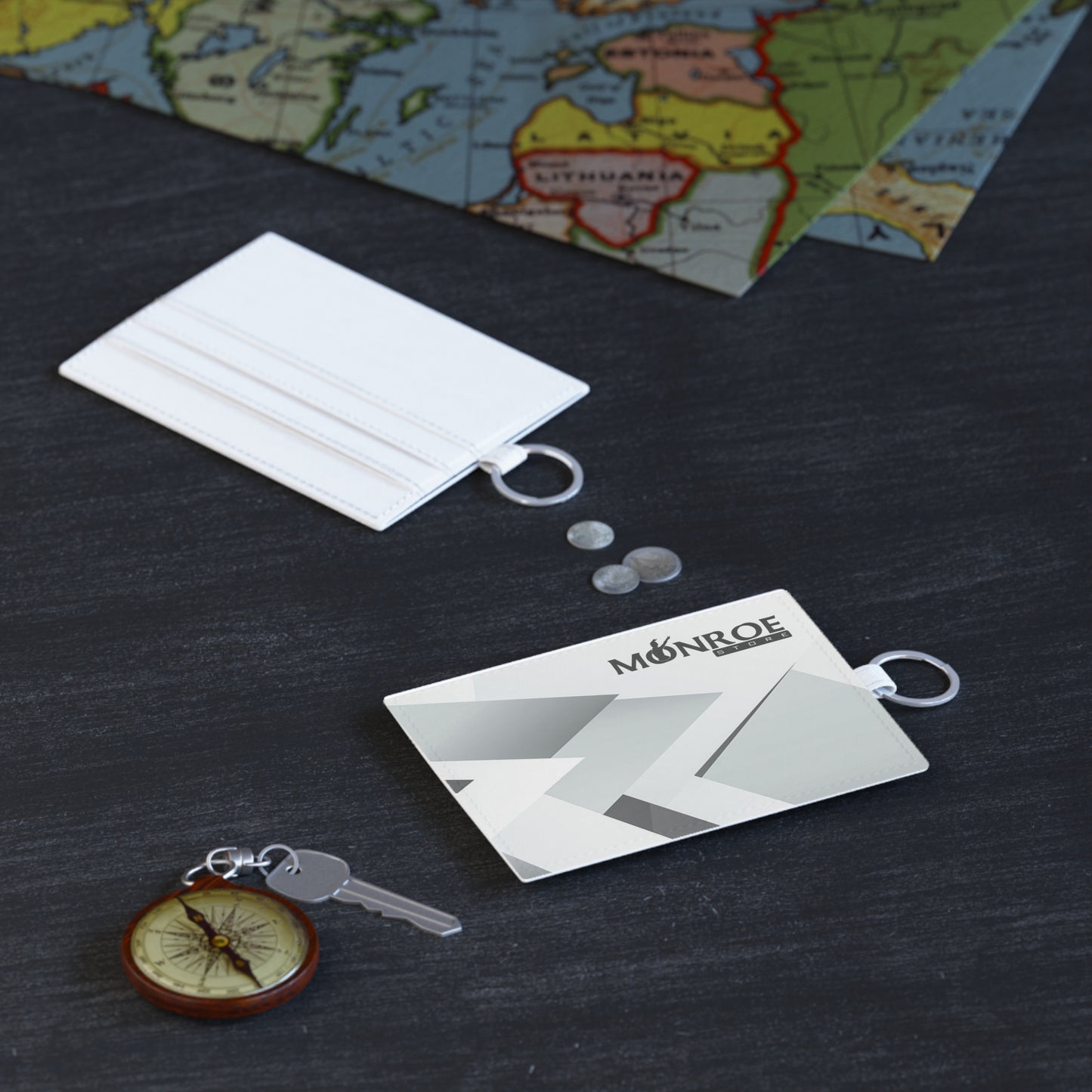 Saffiano Leather Card Holder - Stylish, Minimalist Design for Everyday Use