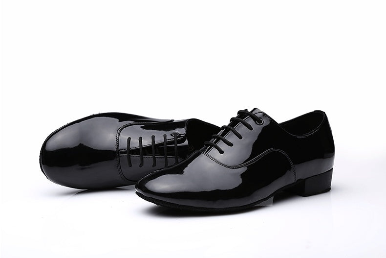 Men's Modern Dancing Shoes Leather Soft Bottom Men's Dance Shoe Latin Dance Shoes Dance Shoe Men's National Standard Square Friendship Dancing - Mi tienda