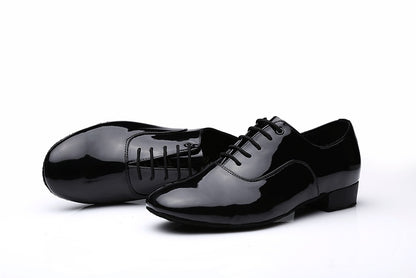 Men's Modern Dancing Shoes Leather Soft Bottom Men's Dance Shoe Latin Dance Shoes Dance Shoe Men's National Standard Square Friendship Dancing - Mi tienda