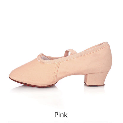 Canvas soft sole dance shoes