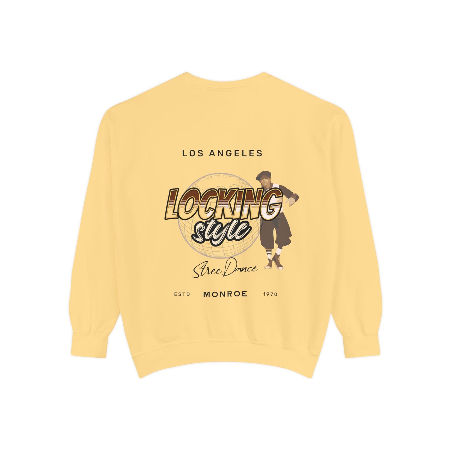 Trendy Locking Dance Sweatshirt | Garment-Dyed Crewneck for Dancers
