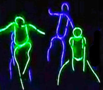 Fluorescent dance Performance clothing LED light line