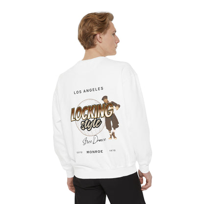Trendy Locking Dance Sweatshirt | Garment-Dyed Crewneck for Dancers