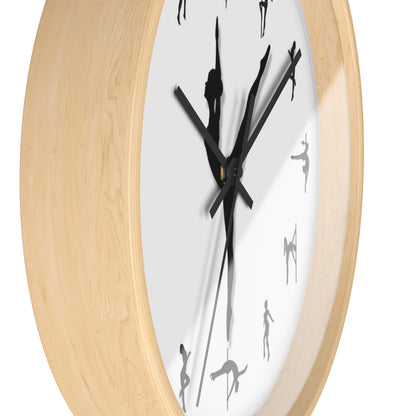 Elegant Dancer Silhouette Wall Clock - Perfect for Dance Enthusiasts & Home Decor