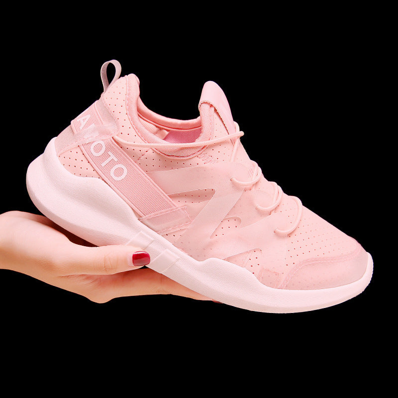 Sports Shoes Women's White Shoes Increased Breathable Casual Running Shoes - Mi tienda