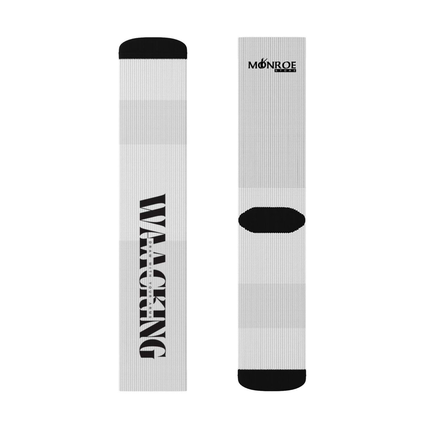 Motivational Sublimation Socks Waacking design - Fitness & Everyday Wear - Mi tienda