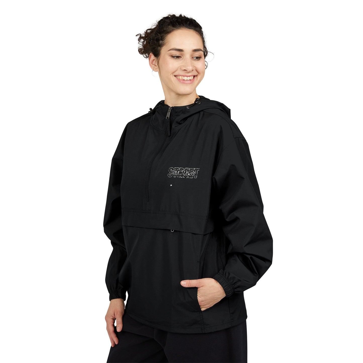 Champion Packable Anorak Jacket, Lightweight Rain Jacket, Unisex Windbreaker, Stylish Outdoor Wear, Trendy Jacket for Men and Women