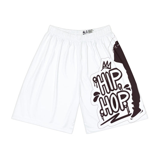 Sports Shorts - White Athletic Casual Wear for Men