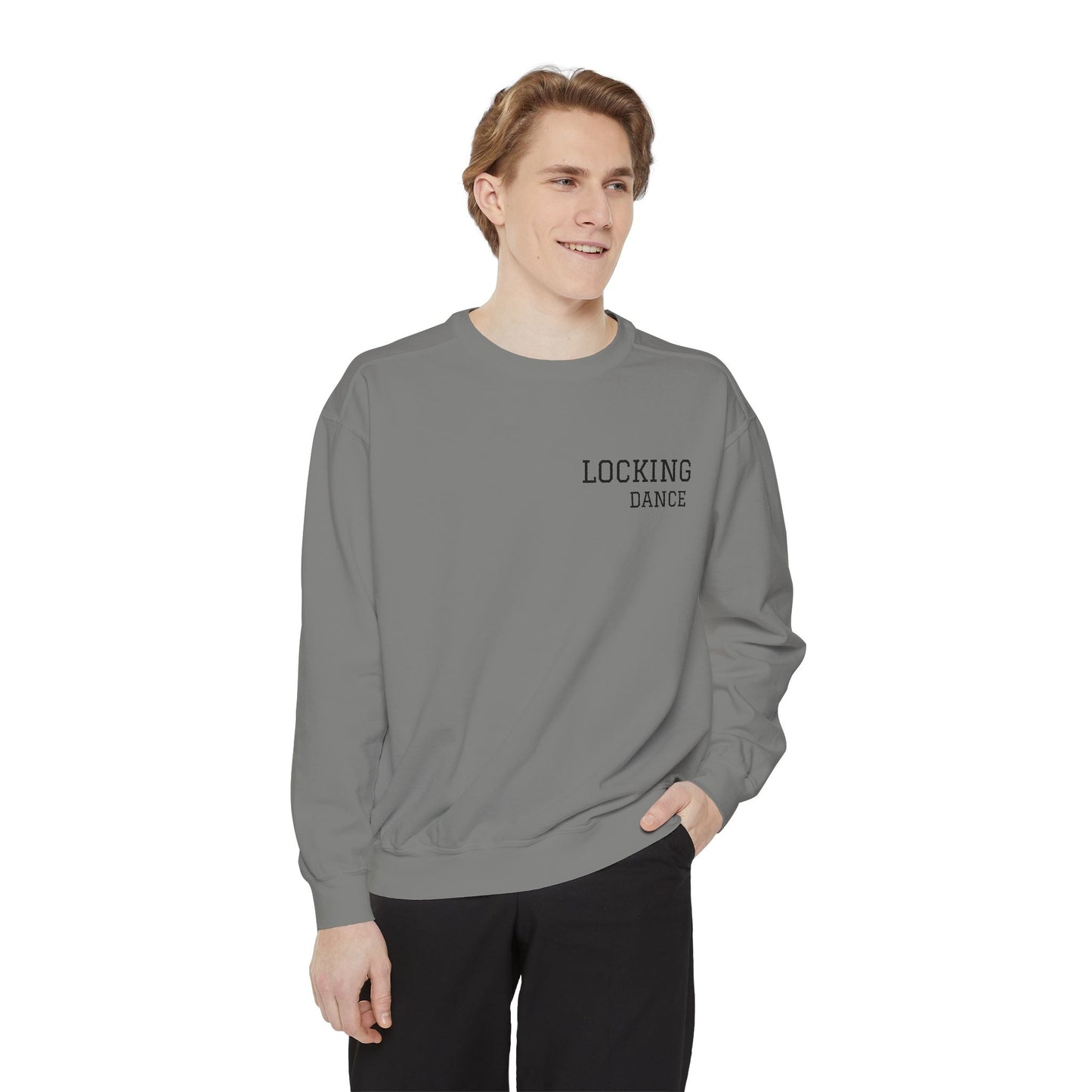 Trendy Locking Dance Sweatshirt | Garment-Dyed Crewneck for Dancers