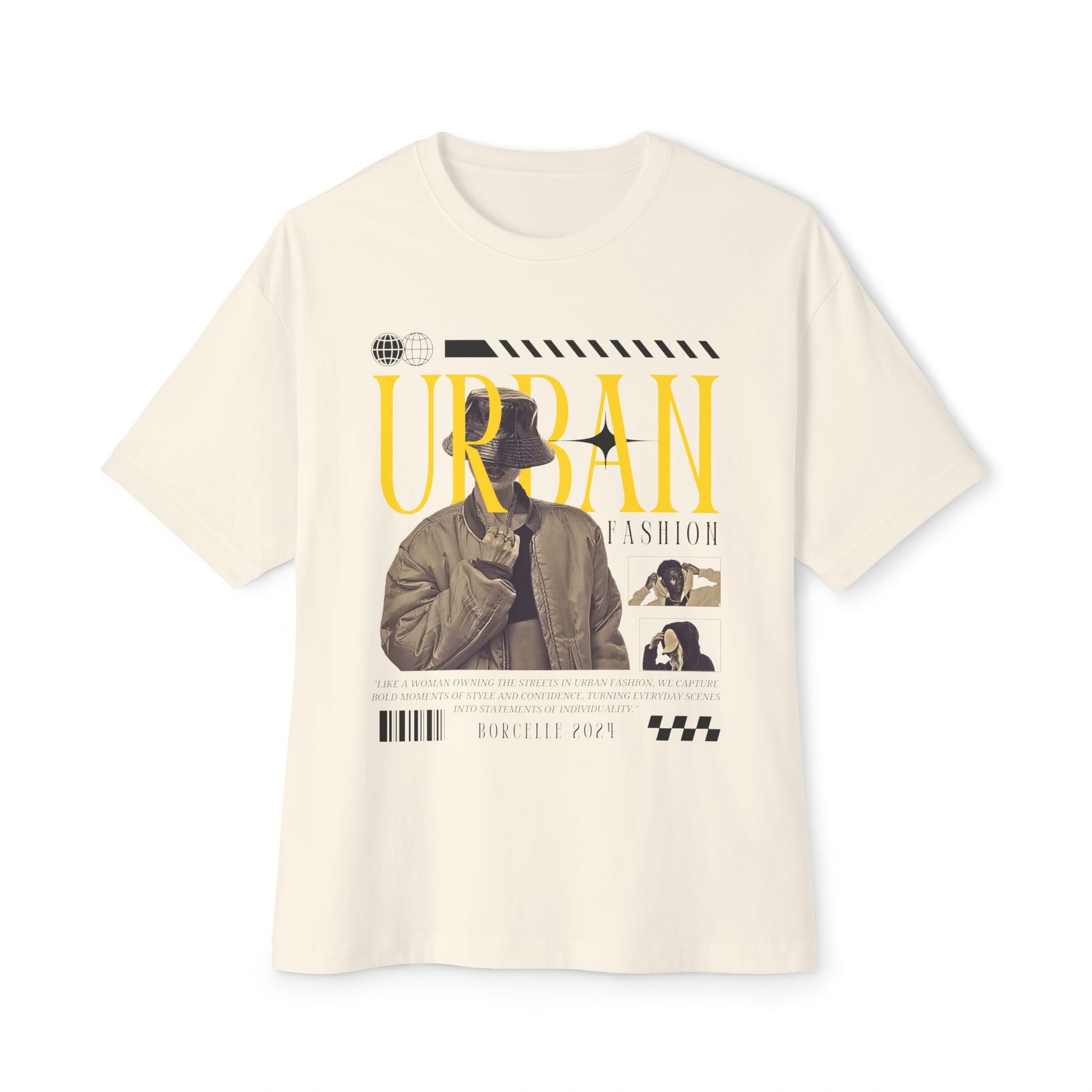 Urban Fashion Graphic Tee - Unisex Oversized Boxy Tee, Streetwear Top, Casual Wear, Stylish Gift, Trendy T-Shirt - Mi tienda