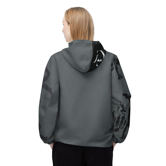 Unisex Hip Hop Culture Breaking, Streetwear Outerwear, Urban Fashion Zip-Up, Trendy Lightweight Coat