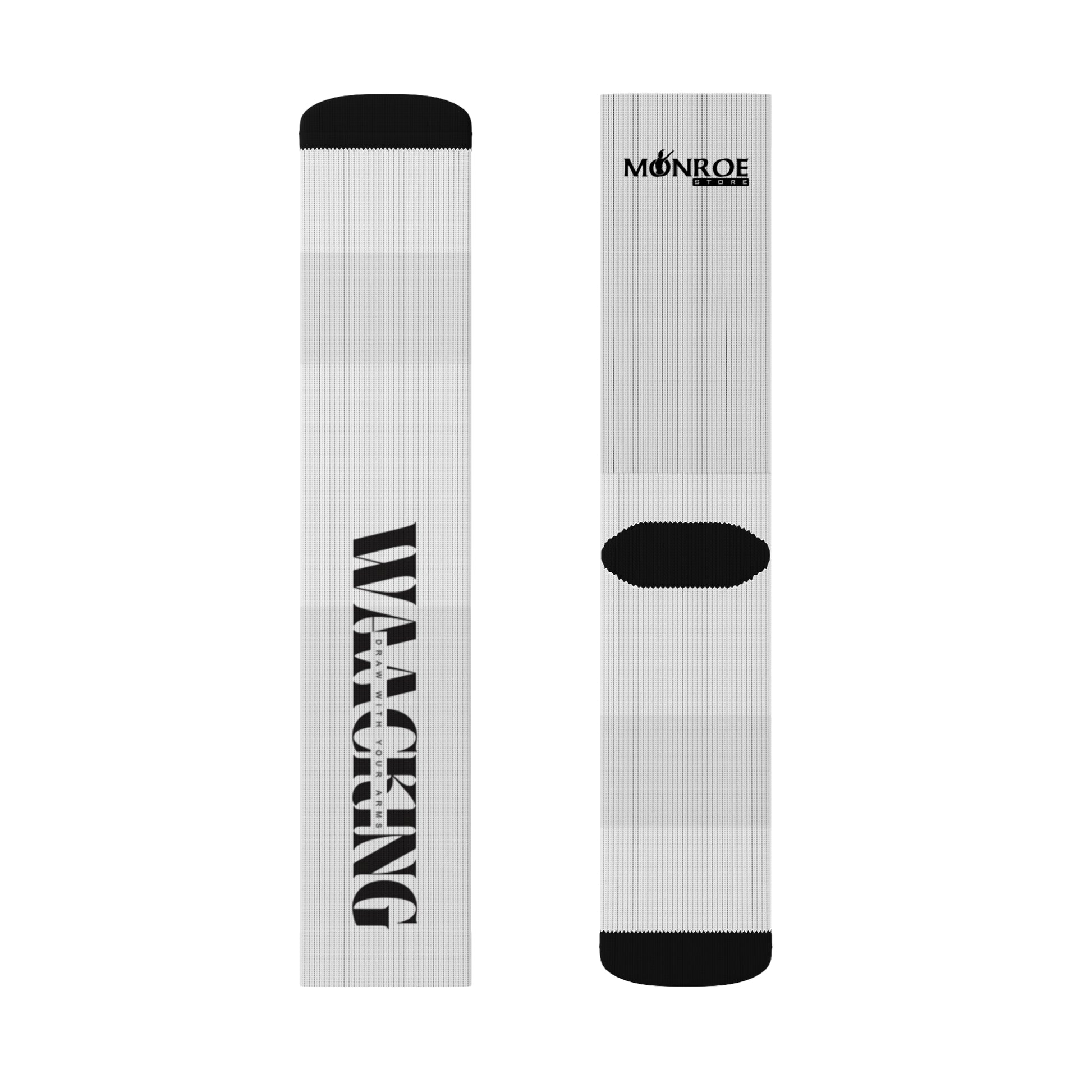Motivational Sublimation Socks Waacking design - Fitness & Everyday Wear - Mi tienda