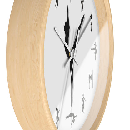 Elegant Dancer Silhouette Wall Clock - Perfect for Dance Enthusiasts & Home Decor