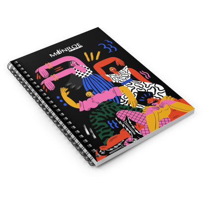 Voguing Colorful Spirals Notebook - Empowering Designs for Creative Minds - Mi tienda