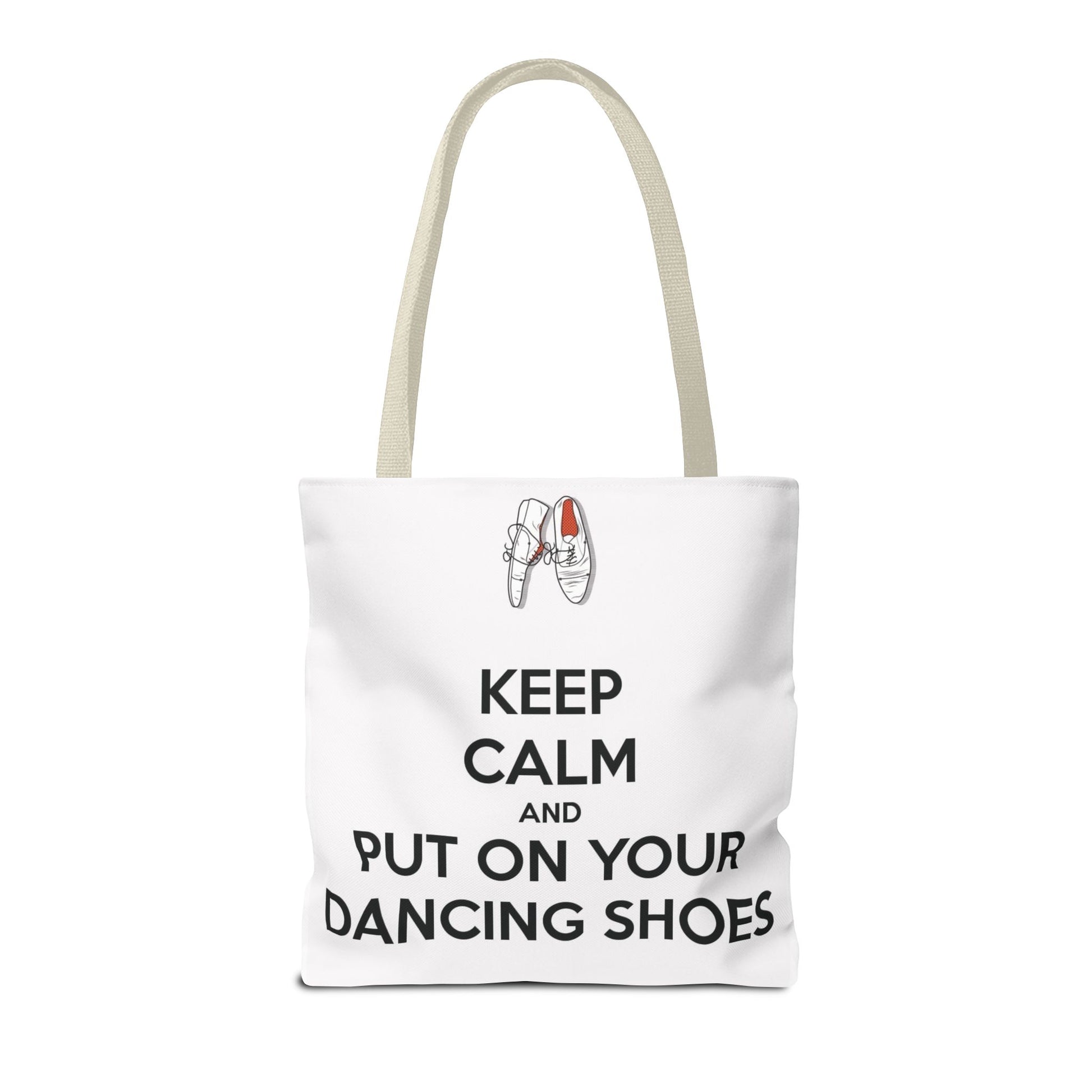 Dance Themed Tote Bag - Keep Calm and Put on Your Dancing Shoes - Perfect for Dancers & Dance Lovers - Mi tienda