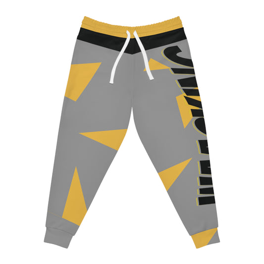 Athletic Joggers with Bold Design, Trendy Joggers, Sportswear for Active Lifestyle, Gift for Fitness Lovers, Cozy Comfy Pants