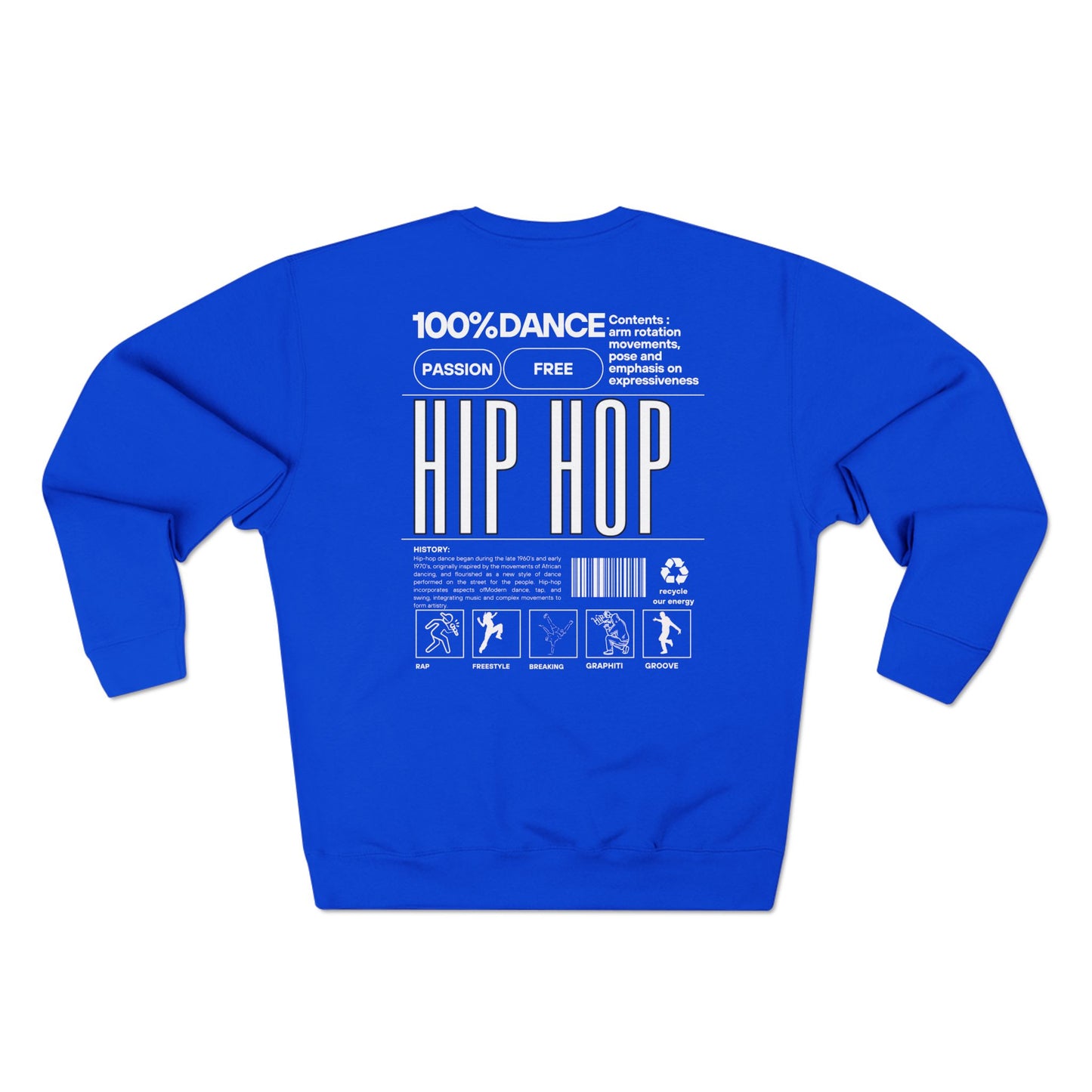 Sweatshirt - HIP HOP CULTURE" - Comfortable Dance Apparel - Mi tienda