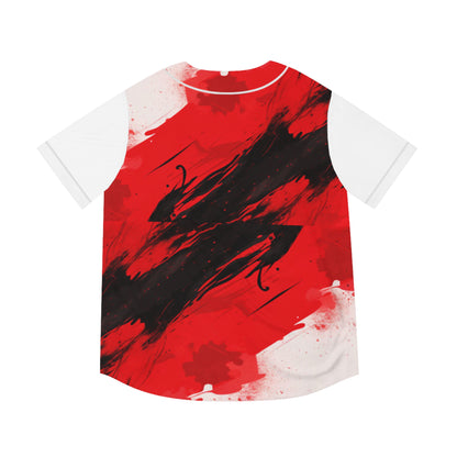 Men's Baseball Jersey - Red DISCO BALL Jersey with Artistic Design dancers - Perfect for Sports and Casual Wear