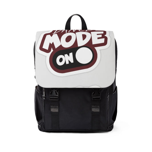 Unisex Casual Shoulder Backpack - 'Dance Mode On' Fun Design for Everyday Use