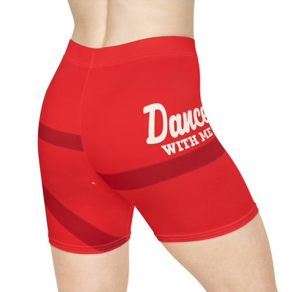Trendy Women's Biker Shorts with Dance Silhouette Print - Mi tienda