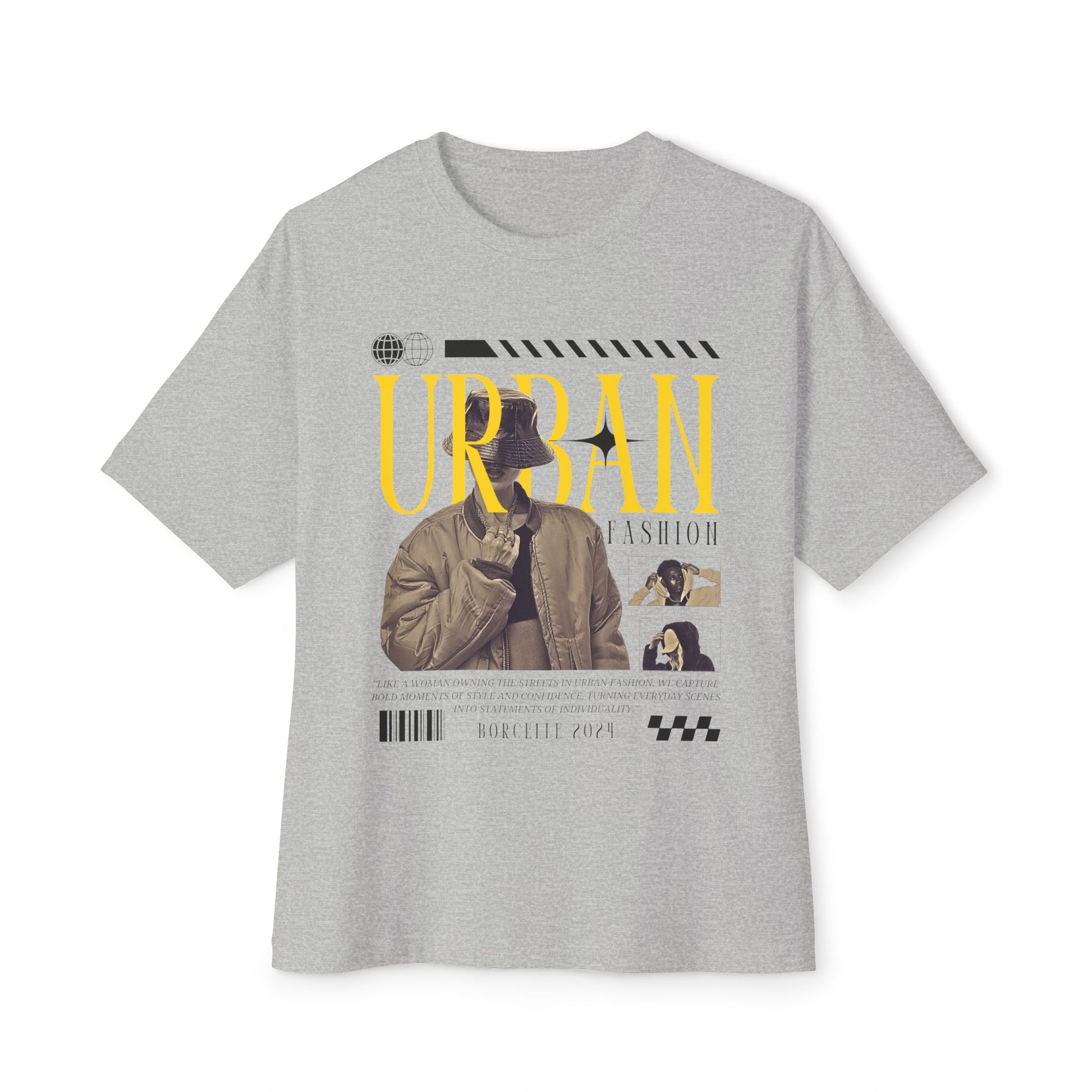 Urban Fashion Graphic Tee - Unisex Oversized Boxy Tee, Streetwear Top, Casual Wear, Stylish Gift, Trendy T-Shirt - Mi tienda