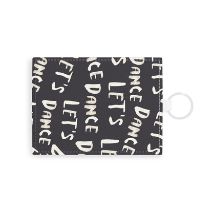 Card Holder, Wallet lets dance, Card Case, Slim Wallet, Minimalist Wallet, Leather Wallet, Dance Lover Gift