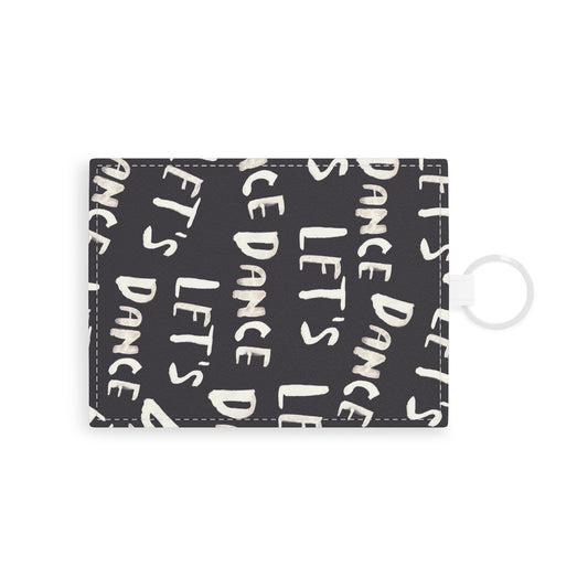 Card Holder, Wallet lets dance, Card Case, Slim Wallet, Minimalist Wallet, Leather Wallet, Dance Lover Gift