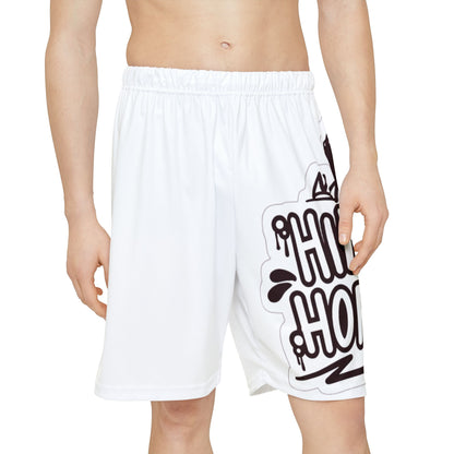 Sports Shorts - White Athletic Casual Wear for Men