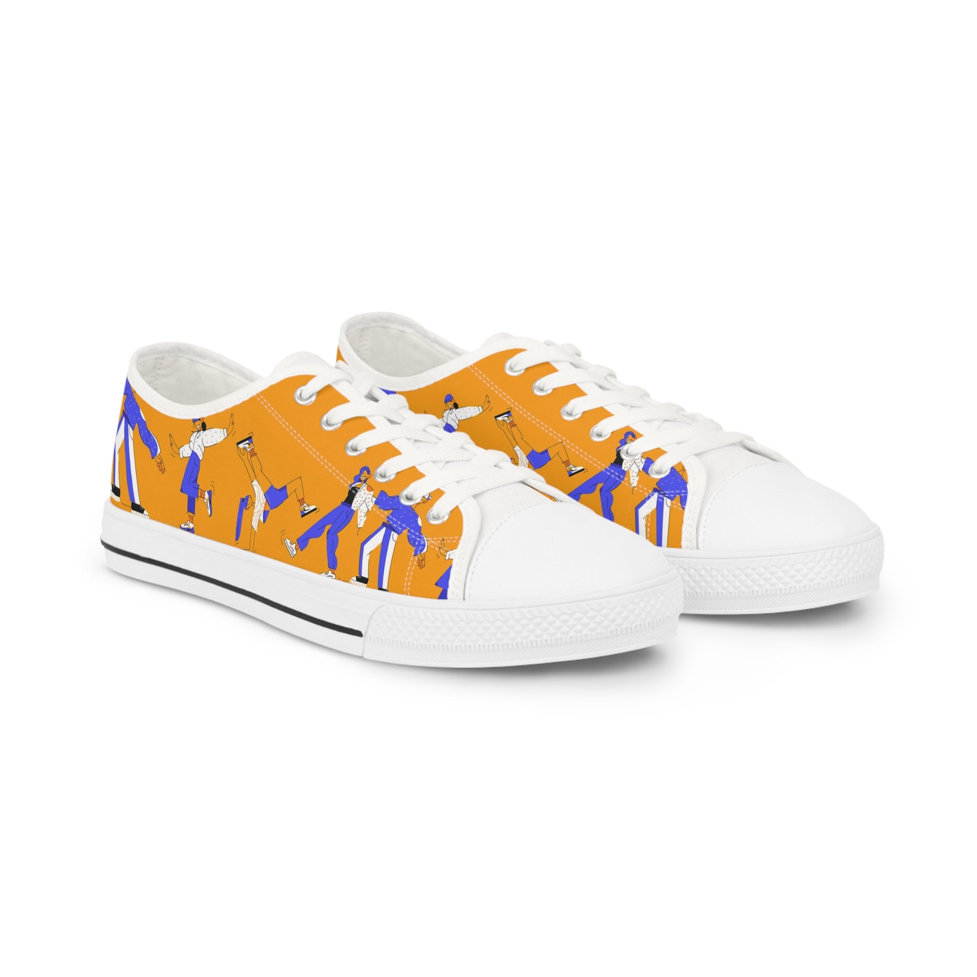 Vibrant Men's Low Top Sneakers with Artistic Design - Mi tienda