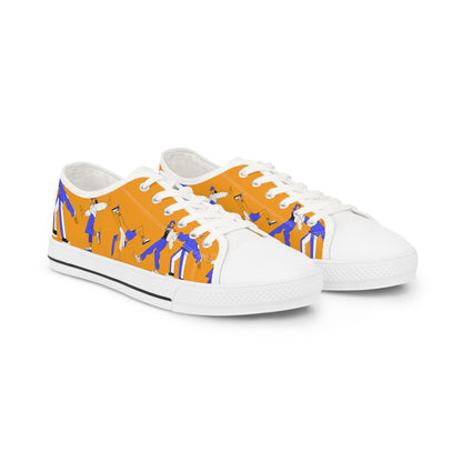Vibrant Men's Low Top Sneakers with Artistic Design - Mi tienda