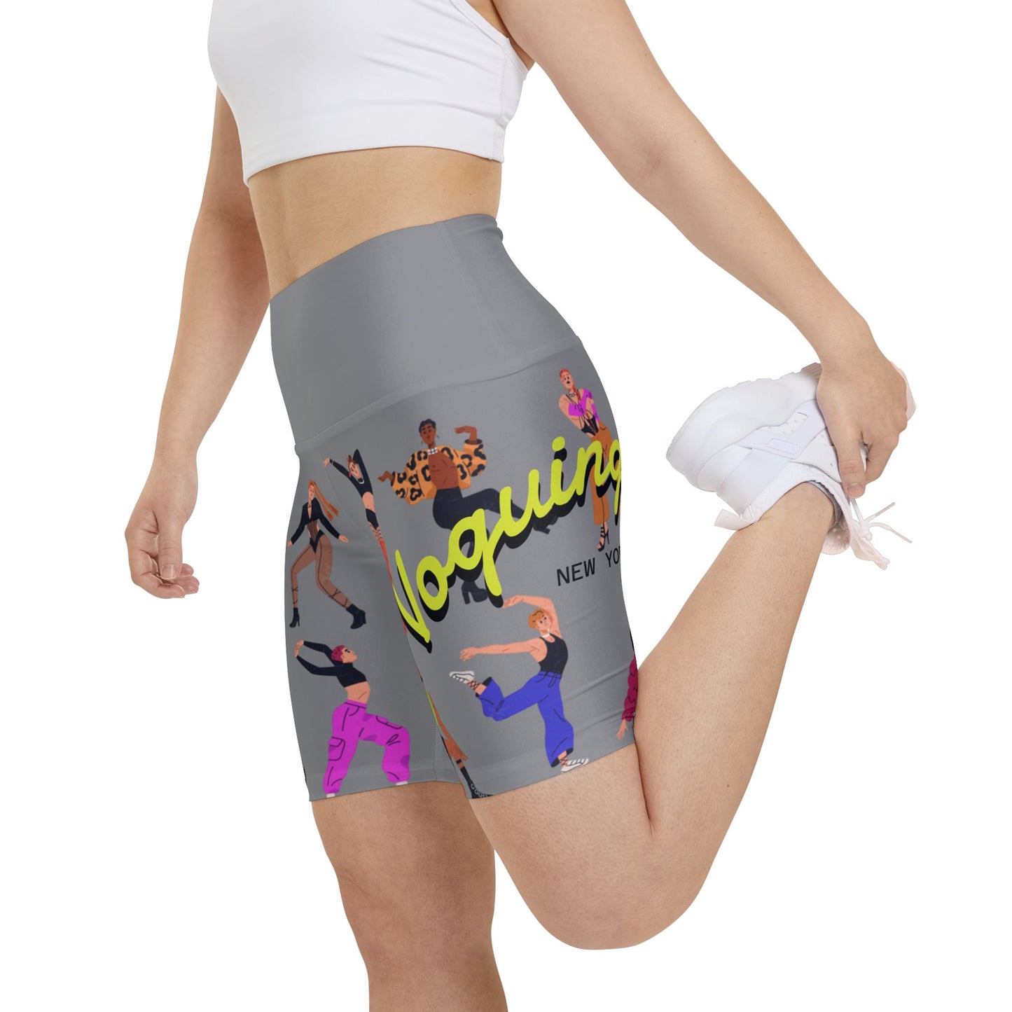 Stylish Women's Workout Shorts - Funky Dance Vibe, Activewear for Fitness, Gym, Dance Classes, Summer, Festivals, Casual Wear