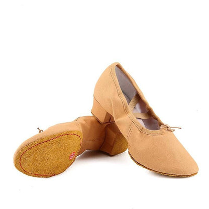 Canvas soft sole dance shoes