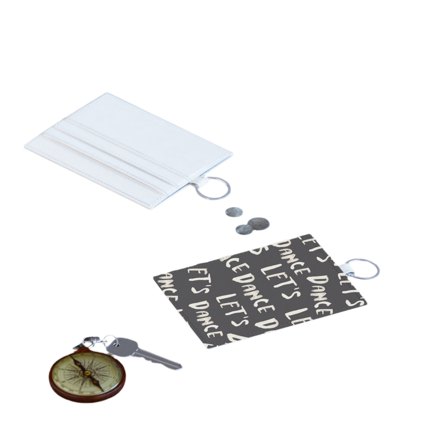 Card Holder, Wallet lets dance, Card Case, Slim Wallet, Minimalist Wallet, Leather Wallet, Dance Lover Gift