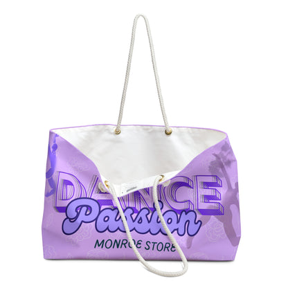 Dance Passion Weekender Bag, Stylish Dance Tote for Class, Travel Bag, Perfect Gift for Dancers, Floral Print Gym Bag
