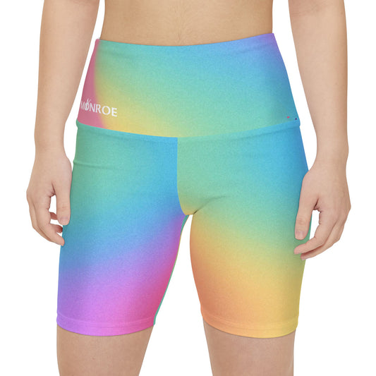 Vibrant Women's Workout Shorts, Colorful Fitness Shorts, Athletic Wear, Activewear, Gym Essentials, Summer Sportswear - Mi tienda