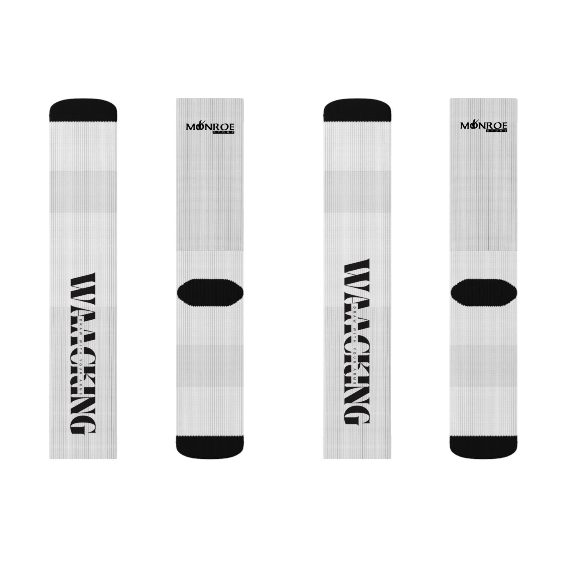 Motivational Sublimation Socks Waacking design - Fitness & Everyday Wear - Mi tienda