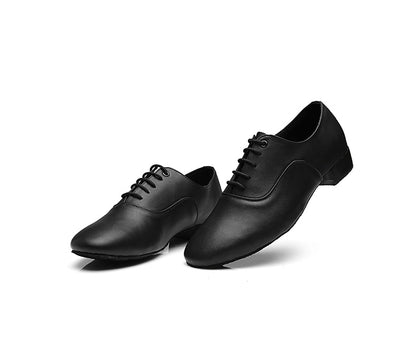 Men's Modern Dancing Shoes Leather Soft Bottom Men's Dance Shoe Latin Dance Shoes Dance Shoe Men's National Standard Square Friendship Dancing - Mi tienda